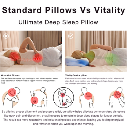Vitality™ Cervical, Migraine & Sleep Apnea Pillow